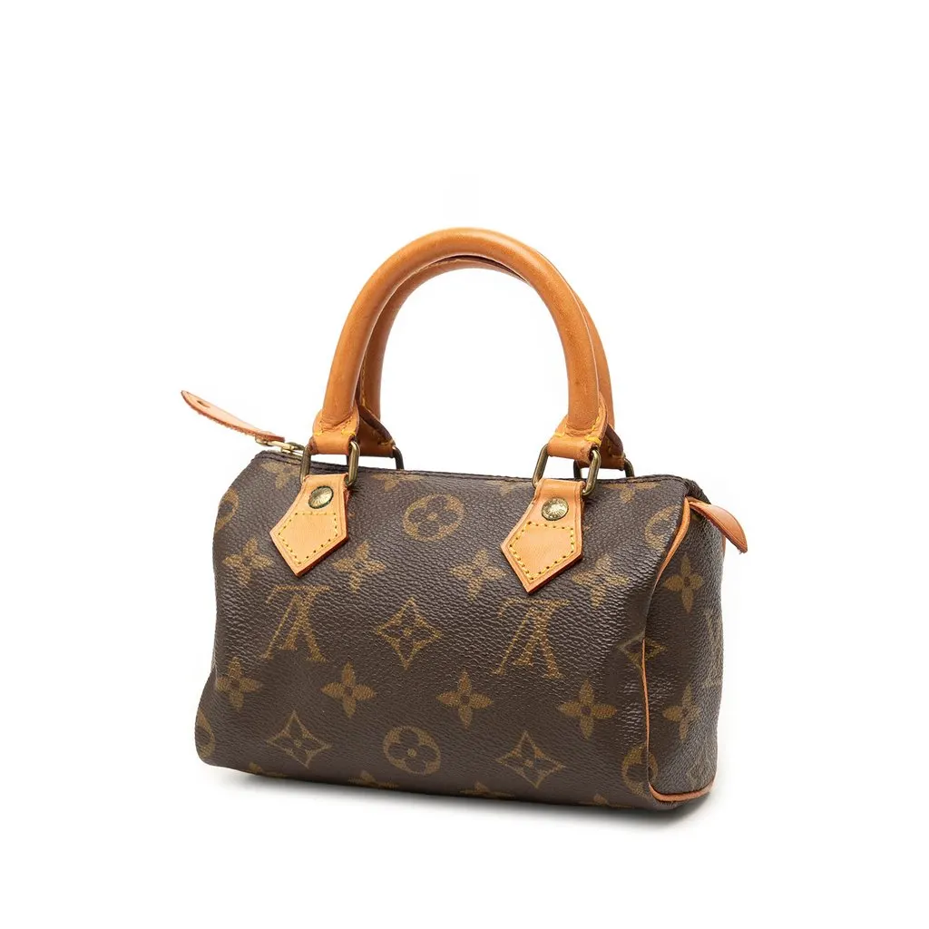 Louis Vuitton Monogram Mini Speedy HL Brown Good - Back View