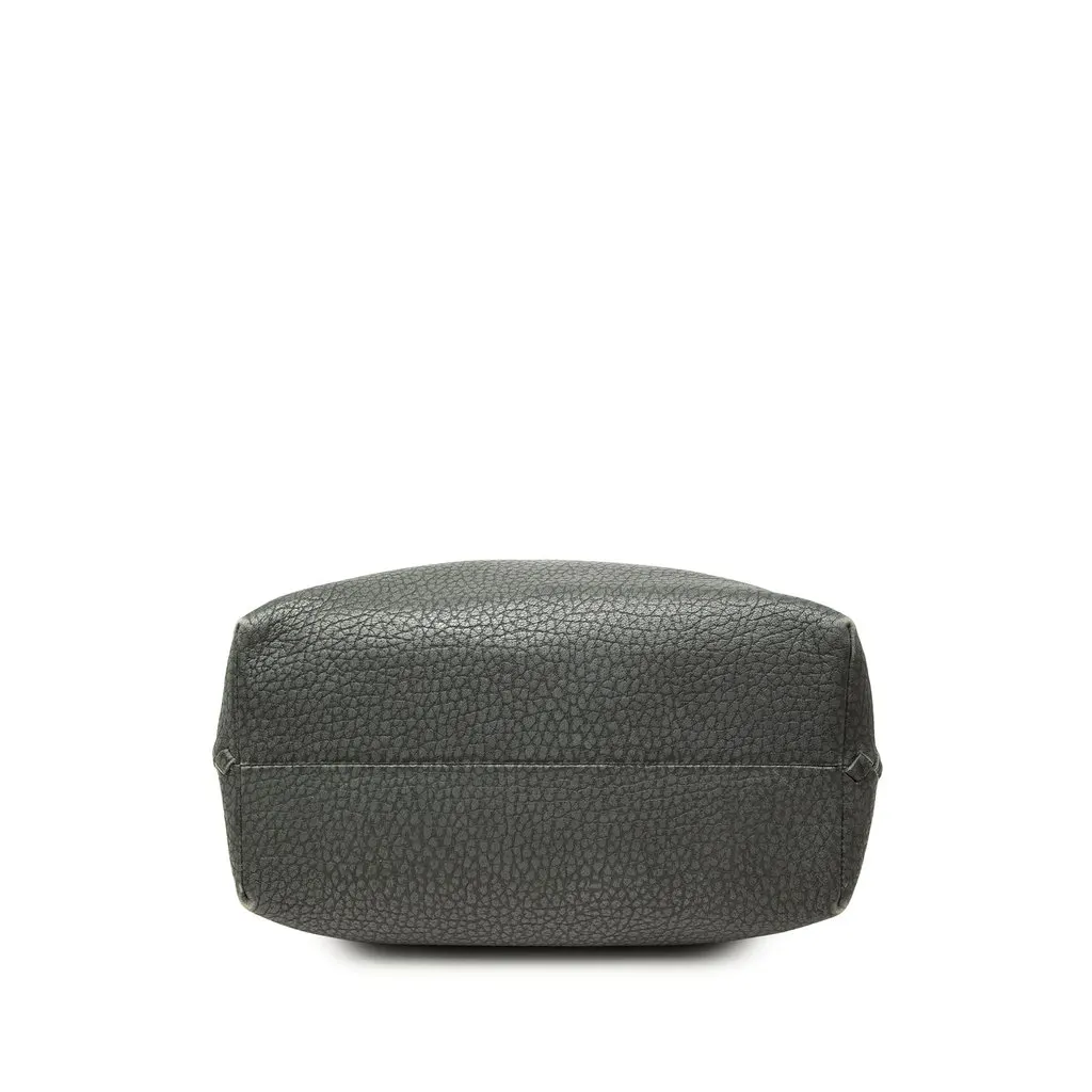 Bottega Veneta Intrecciato Trimmed Cervo Tote Grey Leather Good - Inside View
