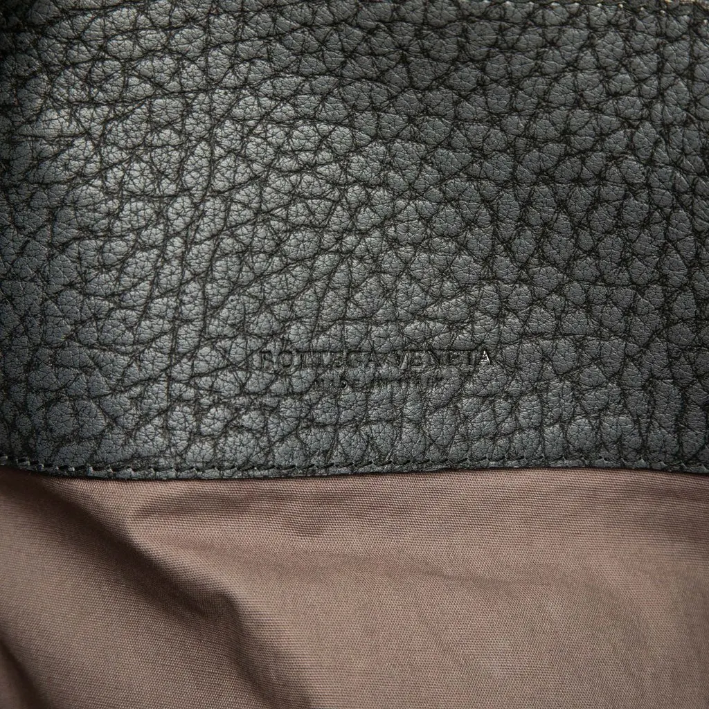 Bottega Veneta Intrecciato Trimmed Cervo Tote Grey Leather Good - Box View