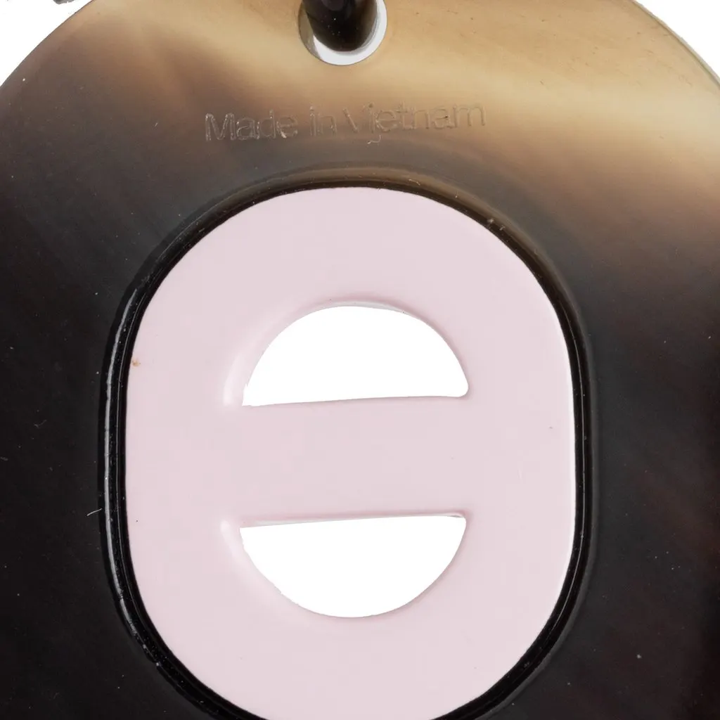 Hermès Buffalo Horn Lacquered and Palladium Plated Fidelio Village Drop Bullet Back Earrings Black Very good - Box View