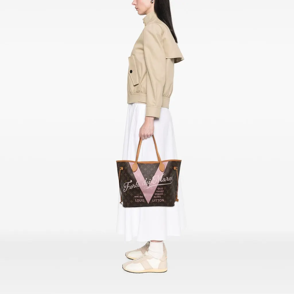 Louis Vuitton Limited Edition Monogram Forte Dei Marmi V Neverfull MM Brown Canvas Very good - Box View