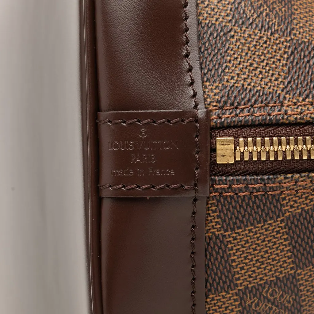 Louis Vuitton Damier Ebene Alma MM Brown Very good - Box View