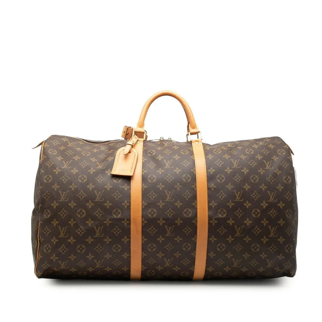 Louis Vuitton Monogram Keepall 60 Brown Very good - Front View