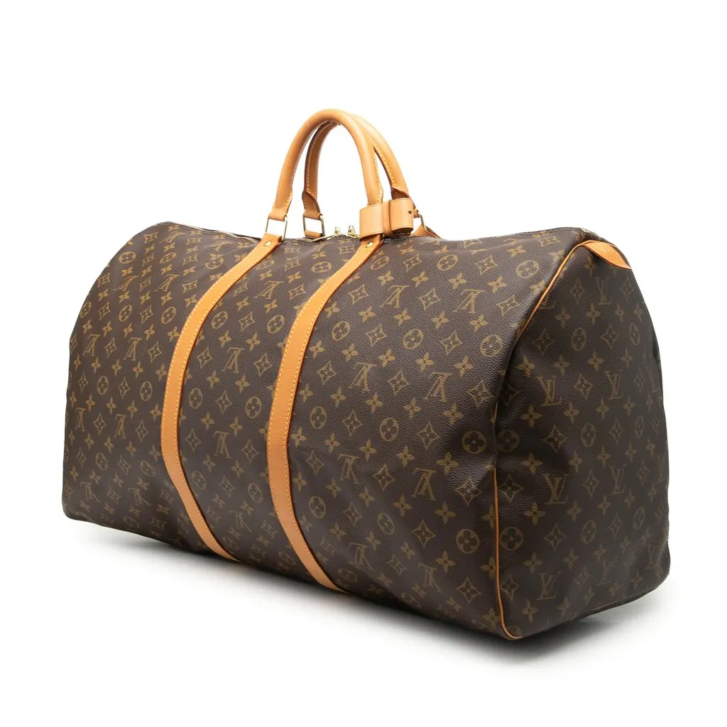 Louis Vuitton Monogram Keepall 60 Brown Very good - Back View