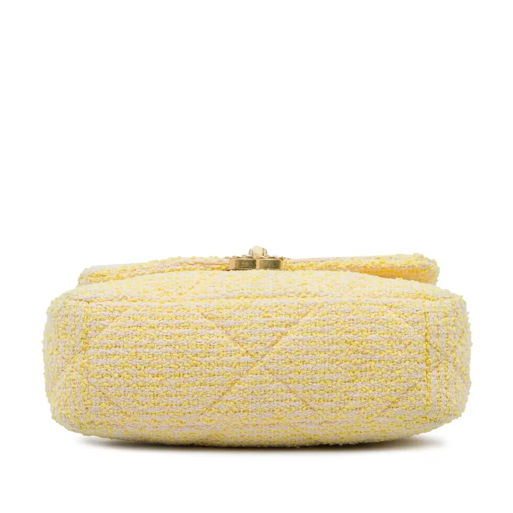 Chanel Medium Tweed 19 Flap Yellow Very good - Inside View