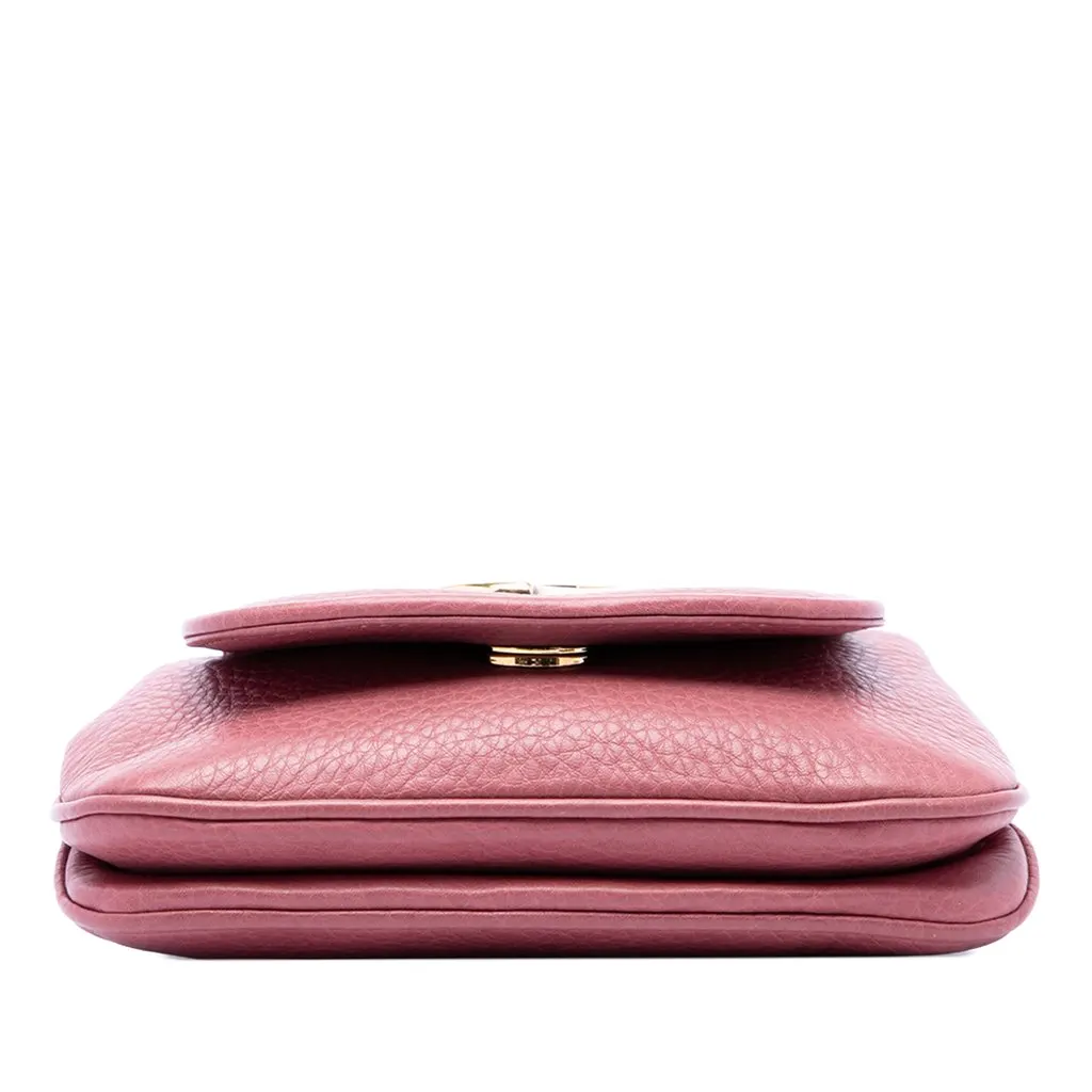 Gucci Small Calfskin 1973 Chain Crossbody Pink Leather Very good - Inside View