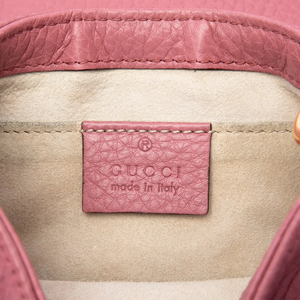 Gucci Small Calfskin 1973 Chain Crossbody Pink Leather Very good - Box View