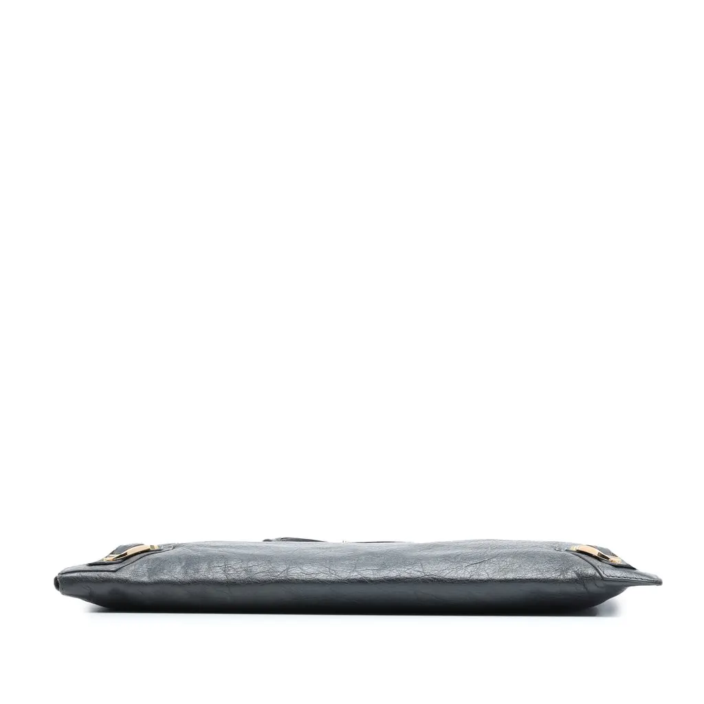 Balenciaga Lambskin Motocross Classic Zip Around Flat Clutch MultiColor Leather Very good - Inside View