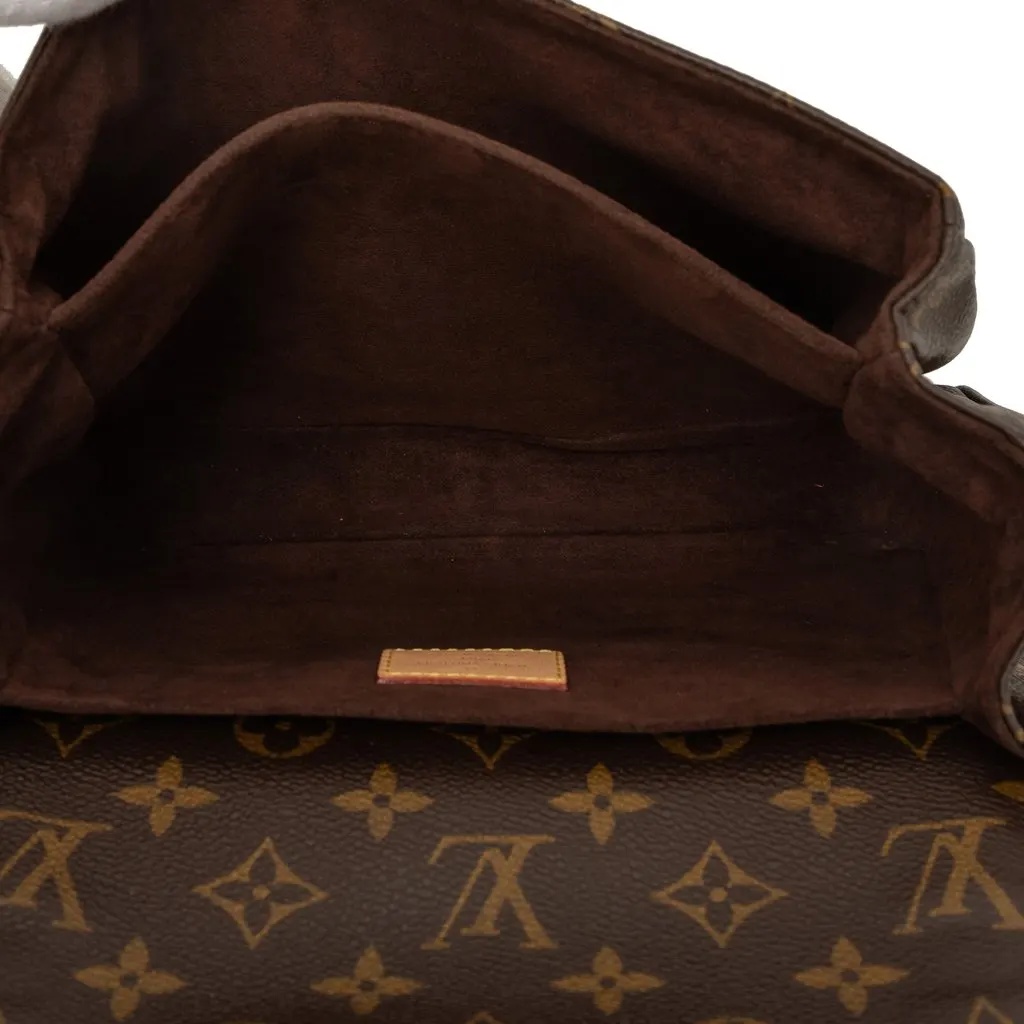 Louis Vuitton Monogram Pochette Metis Brown Canvas Good - Model View