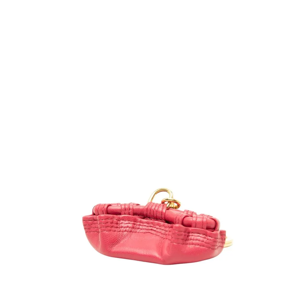Loewe Mini Nappa Aire Key Chain Pink Leather Very good - Back View