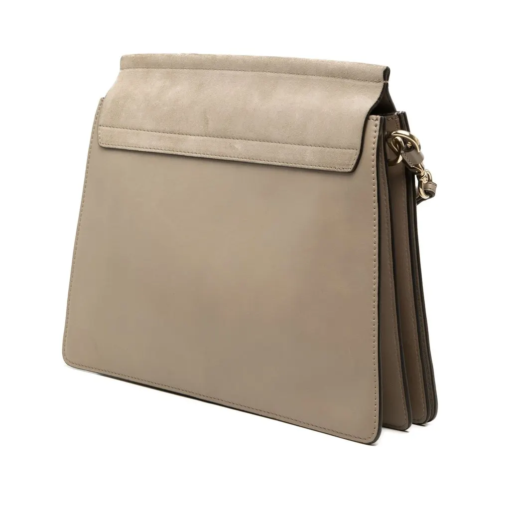 Chloé Medium Leather Faye Shoulder Bag MultiColor Leather Very good - Back View