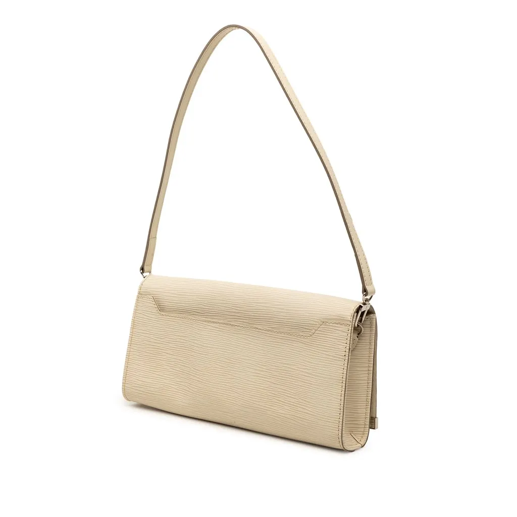 Louis Vuitton Epi Sevigne Clutch Brown Leather Very good - Back View