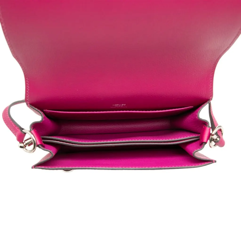 Hermès Mini Evercolor Sac Roulis 18 Pink Leather Very good - Model View