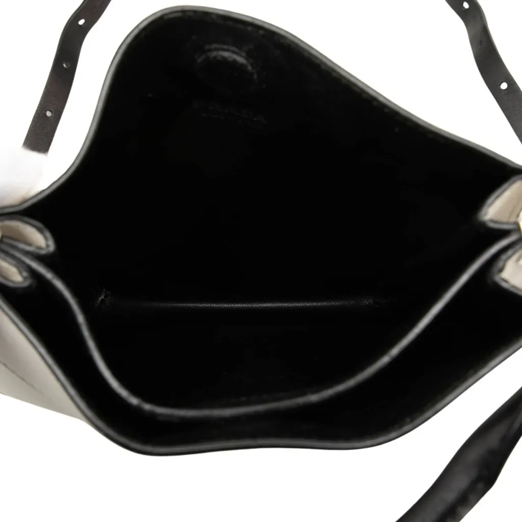 Prada Small City Calf Margit Satchel White Leather Good - Model View