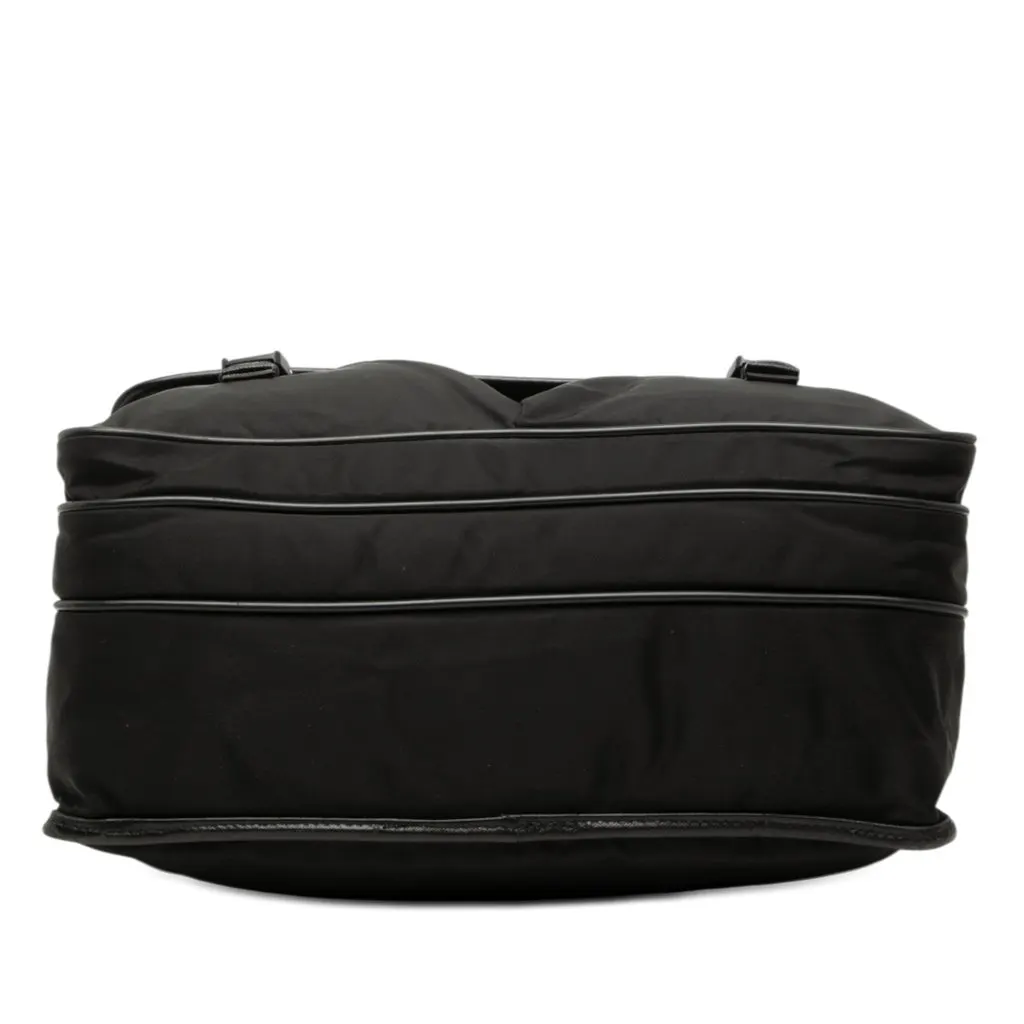 Prada Tessuto Double Buckle Messenger Bag Black Very good - Inside View