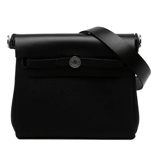 Hermès Military Toile and Vache Hunter Herbag Zip 20