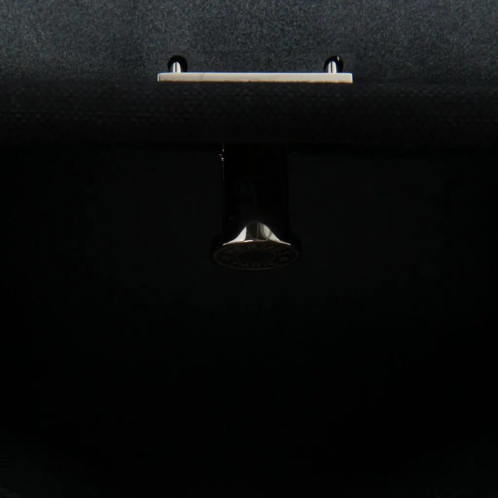 Hermès Military Toile and Vache Hunter Herbag Zip 20 Black Canvas Very good - Model View