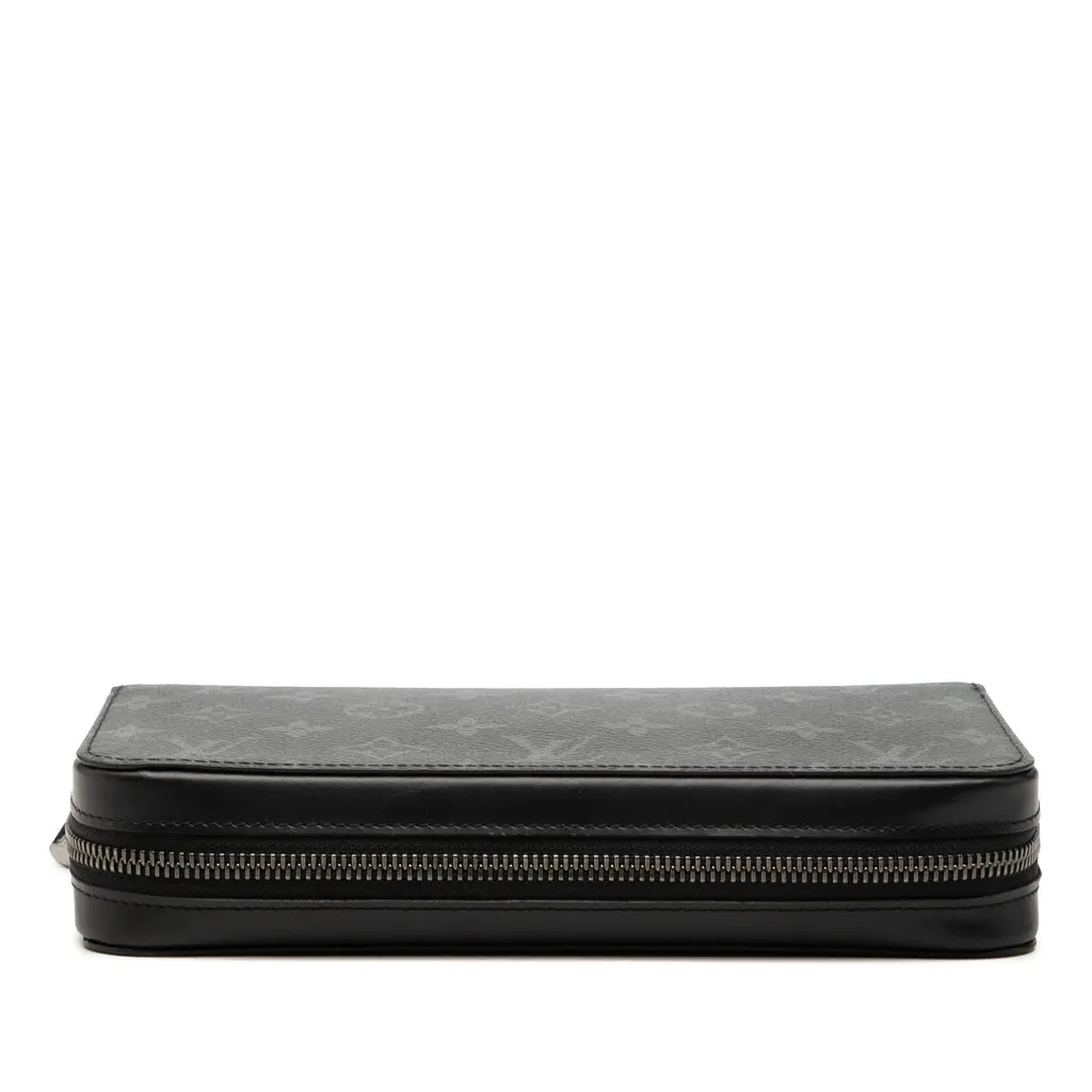Louis Vuitton Monogram Eclipse Zippy XL Wallet Black Very good - Inside View