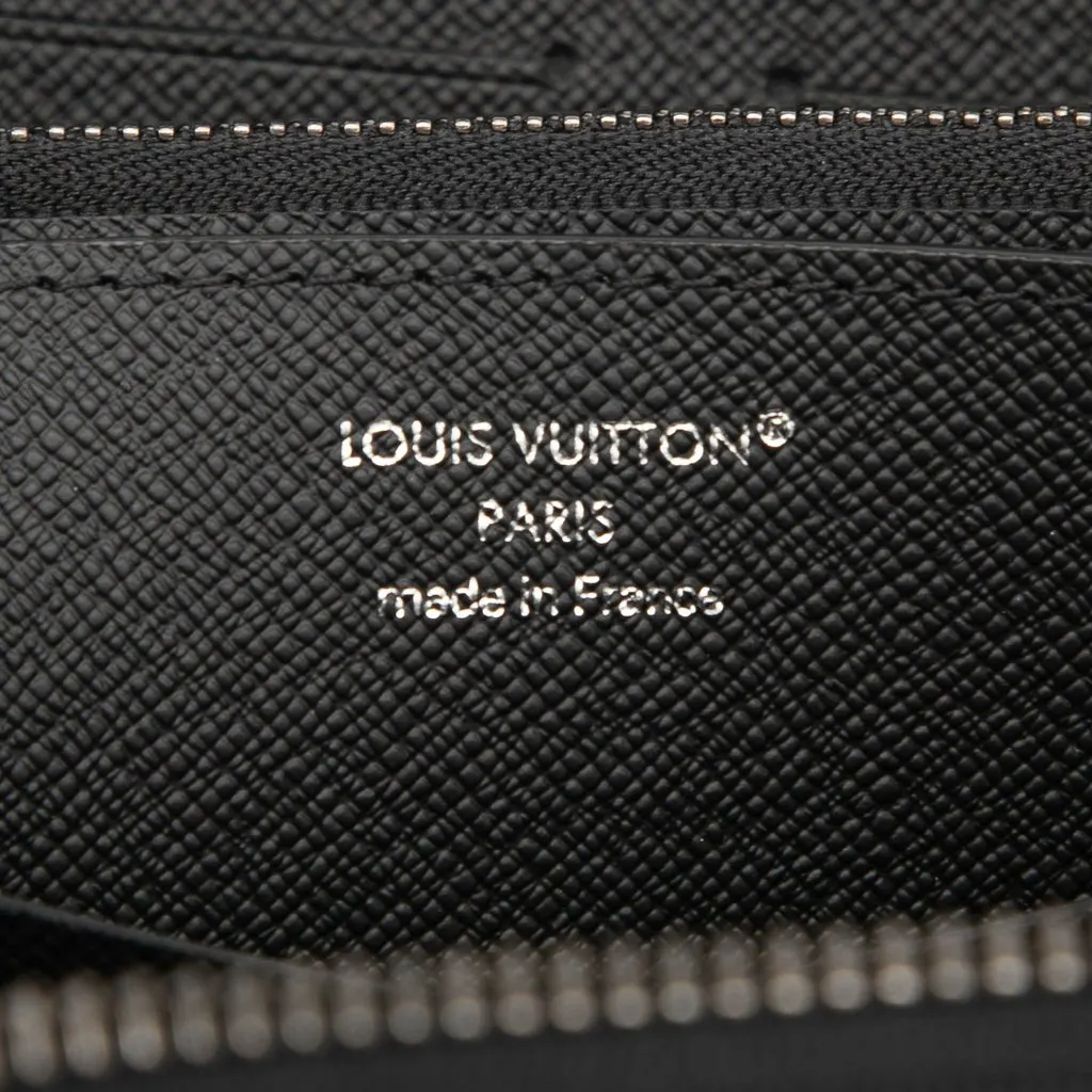 Louis Vuitton Monogram Eclipse Zippy XL Wallet Black Very good - Box View