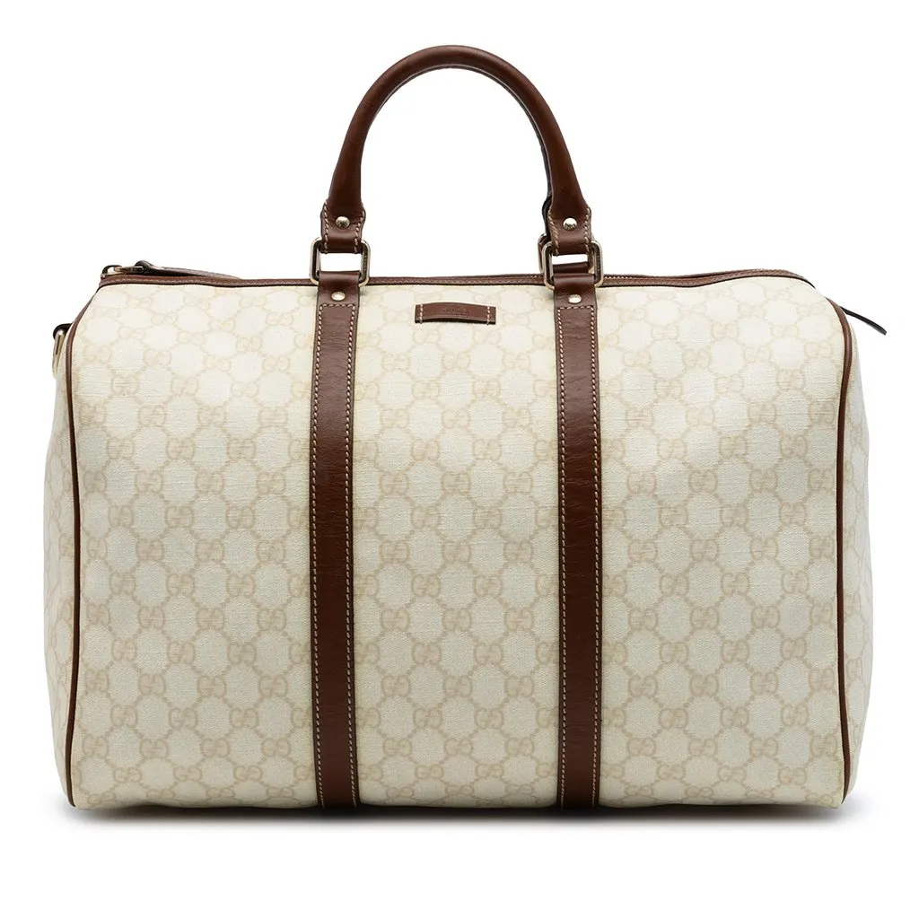 Gucci Large GG Supreme Joy Boston Bag Brown Very good - Front View