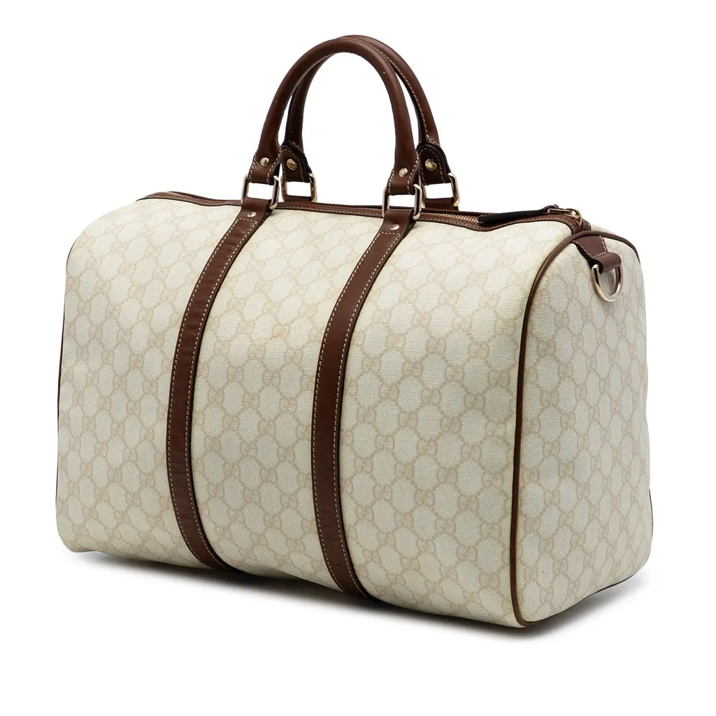 Gucci Large GG Supreme Joy Boston Bag Brown Very good - Back View