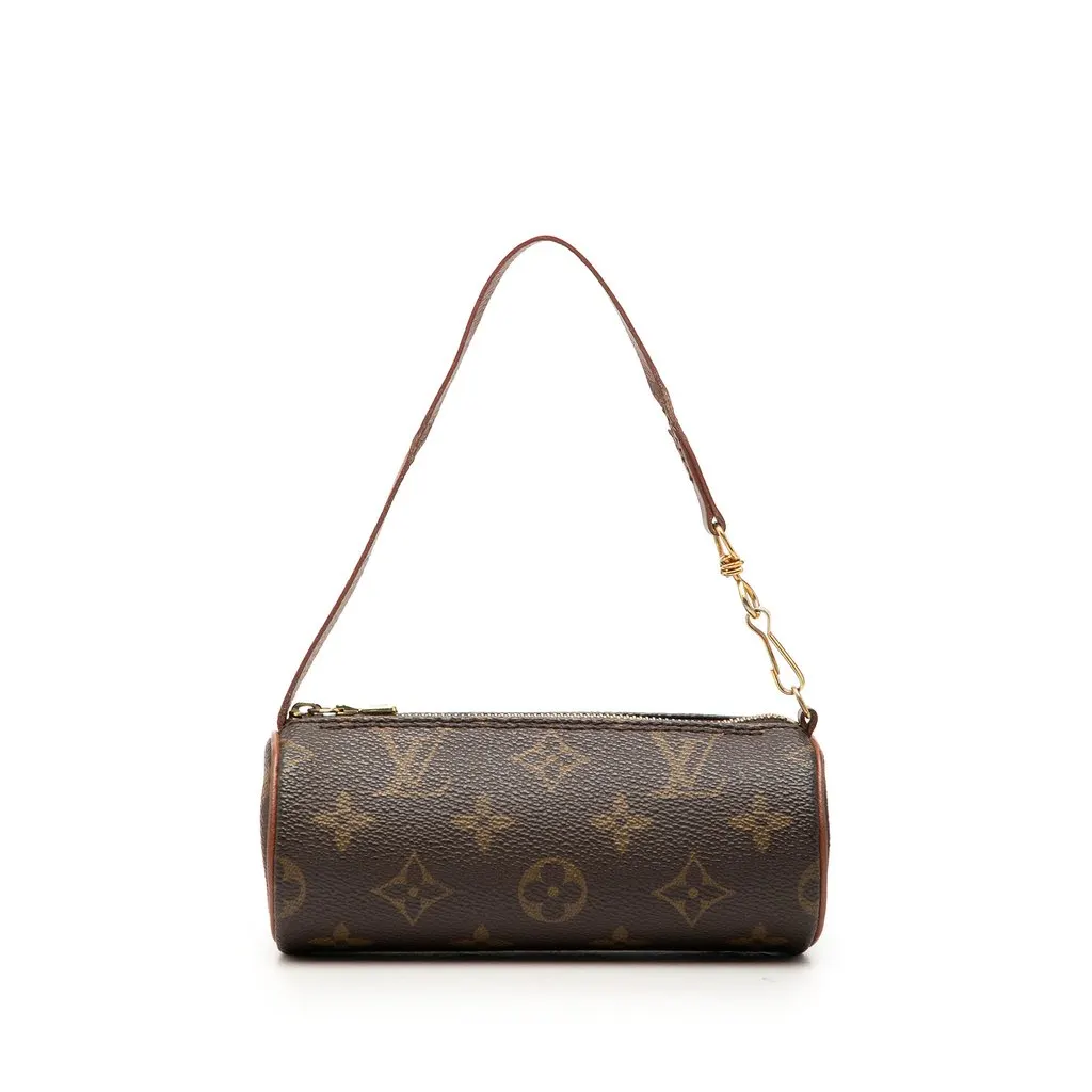 Louis Vuitton Monogram Papillon Pochette Brown Canvas Very good - Front View