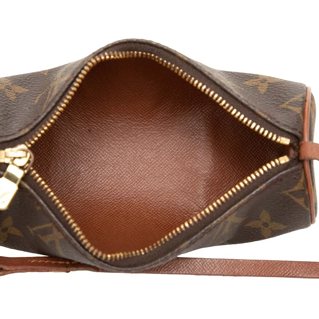 Louis Vuitton Monogram Papillon Pochette Brown Canvas Very good - Model View