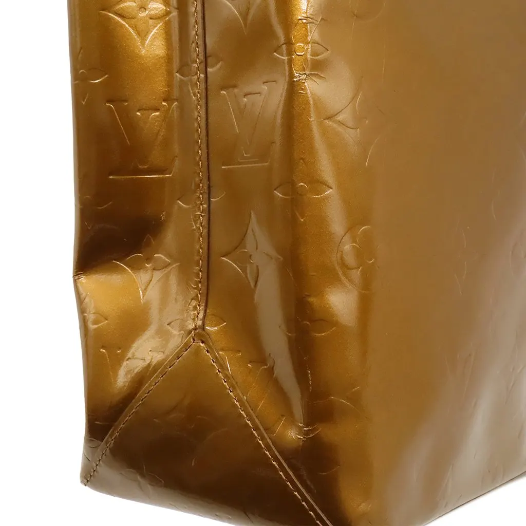 Louis Vuitton Monogram Vernis Reade MM Brown Leather Good - Model View