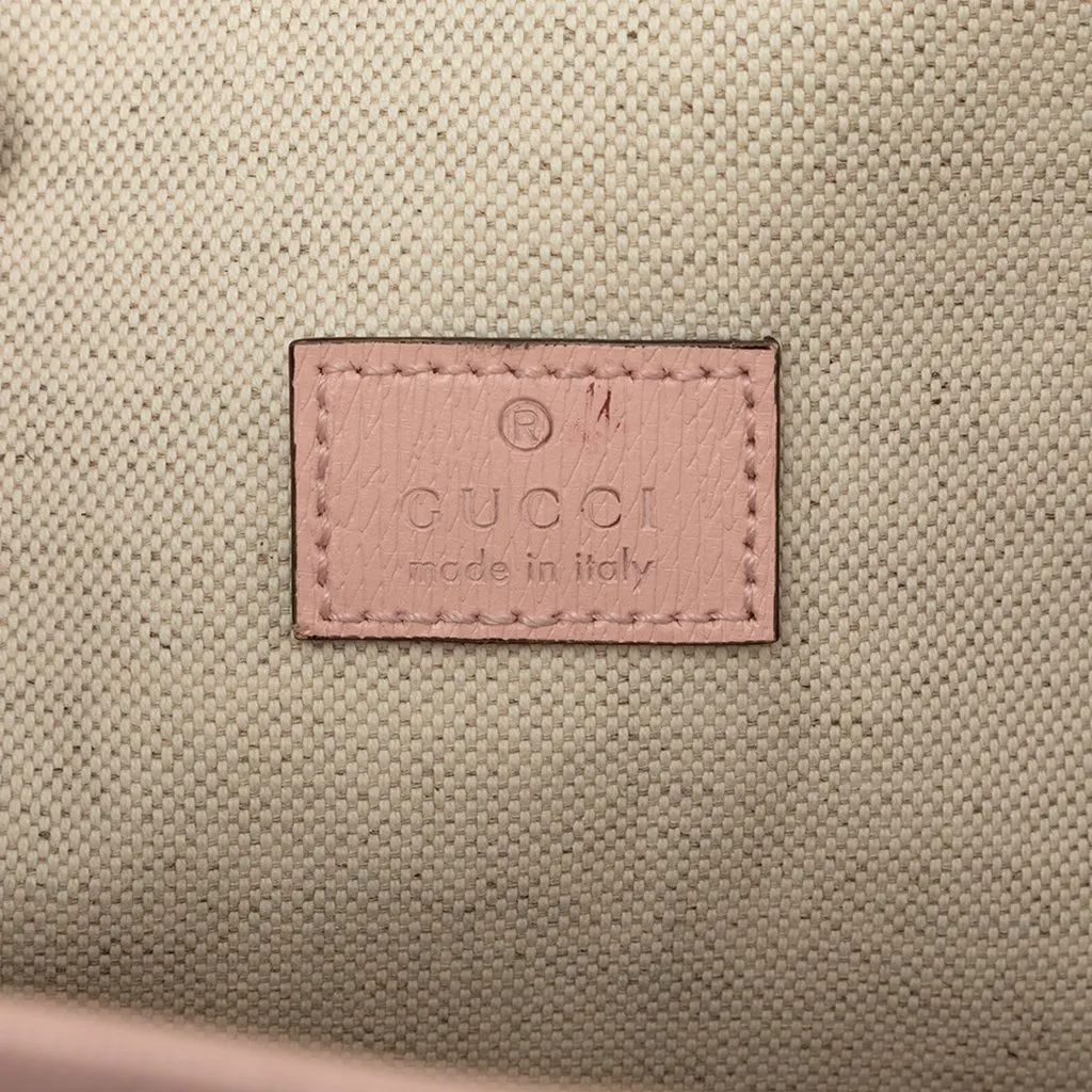 Gucci Pikarar Kawaii GG Printed Calfskin Tote Pink Leather Good - Box View
