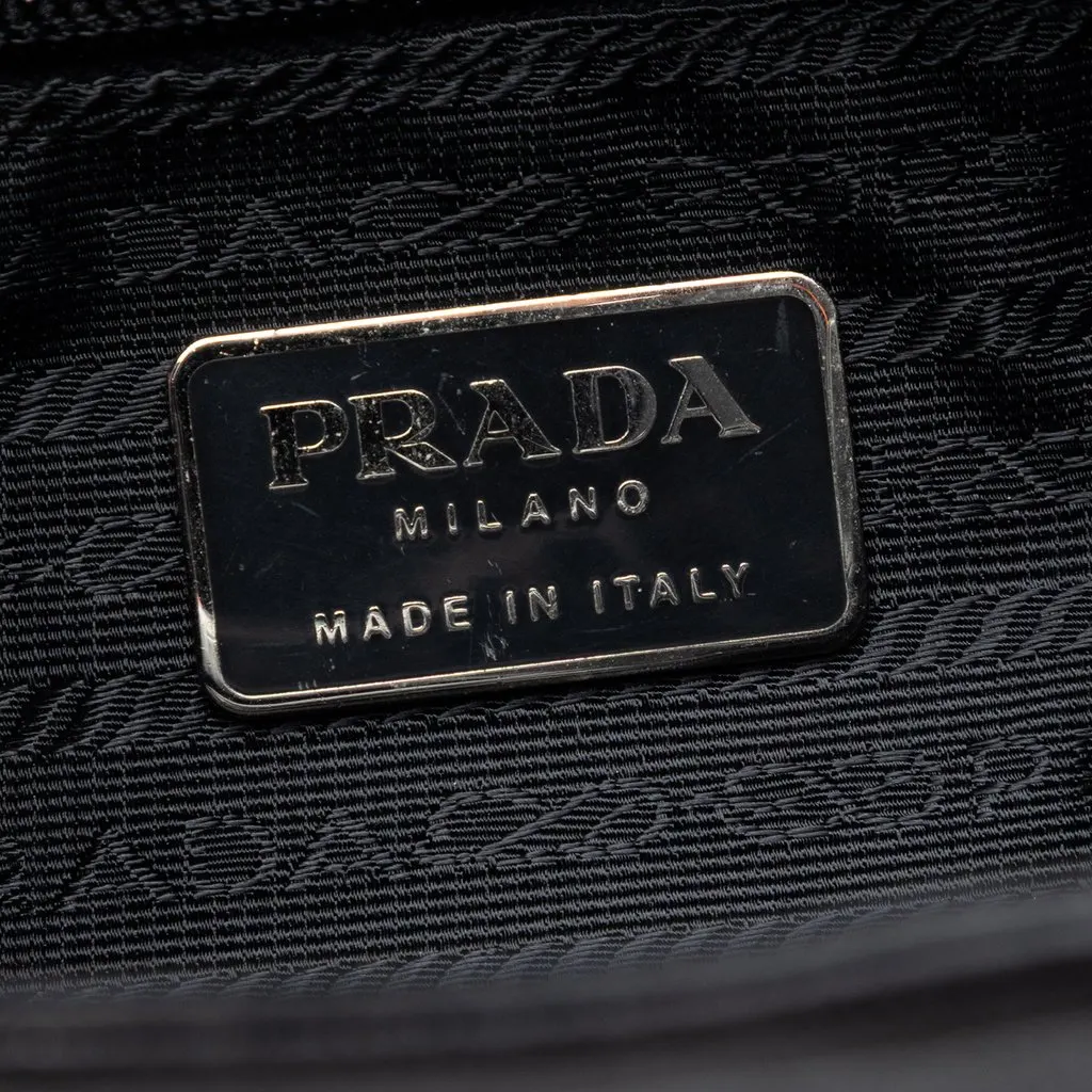 Prada Nappa Leather Shoulder Bag Black Leather Very good - Box View