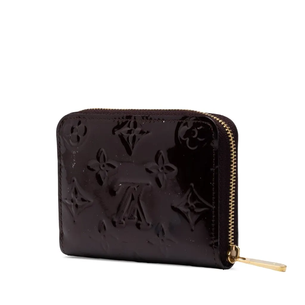 Louis Vuitton Monogram Vernis Zippy Coin Purse * Plum * Purple Leather Very good - Back View