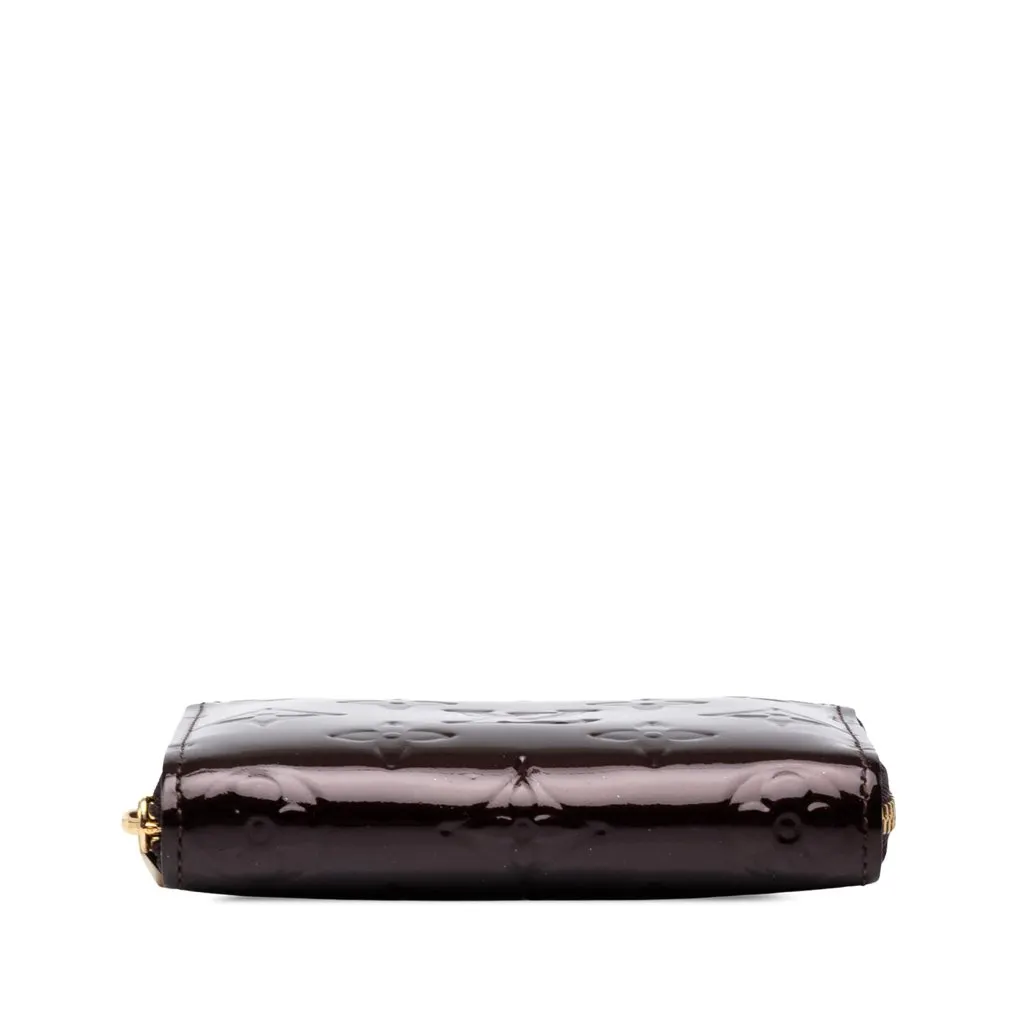 Louis Vuitton Monogram Vernis Zippy Coin Purse * Plum * Purple Leather Very good - Inside View