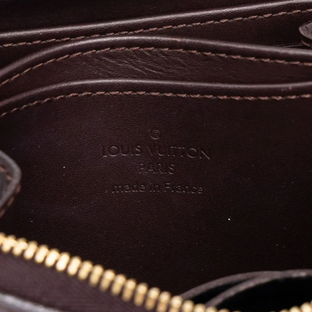Louis Vuitton Monogram Vernis Zippy Coin Purse * Plum * Purple Leather Very good - Box View