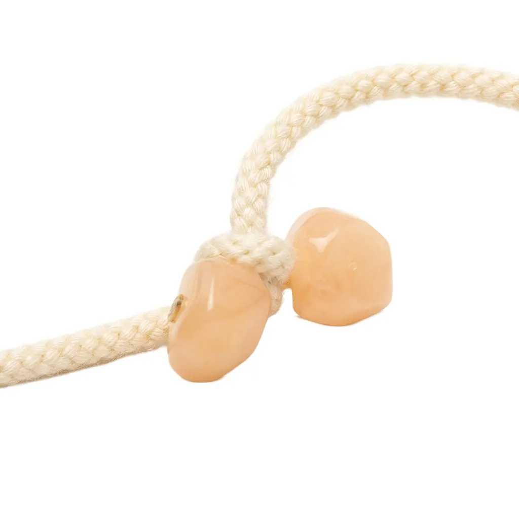 Chanel CC Resin and Cord Pendant Necklace Orange Plastic Very good - Box View