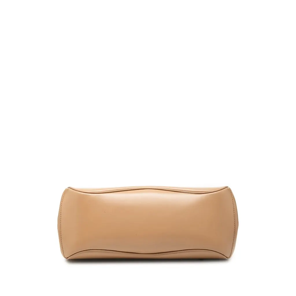Gucci Medium Smooth Calfskin Bamboo Lady Lock Handbag Beige Leather Very good - Inside View