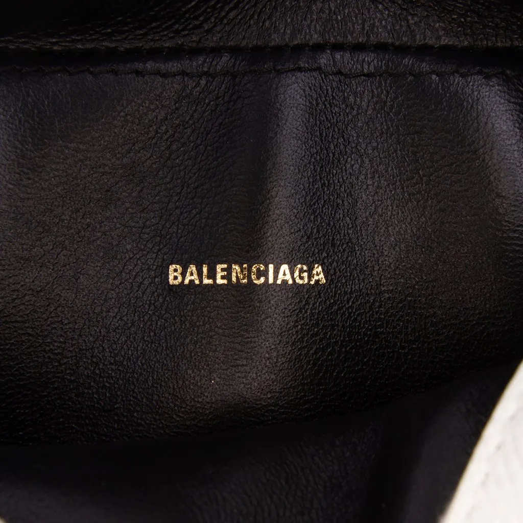 Balenciaga Grained Calfskin Graffiti Everyday Camera Bag XS White Leather Good - Box View
