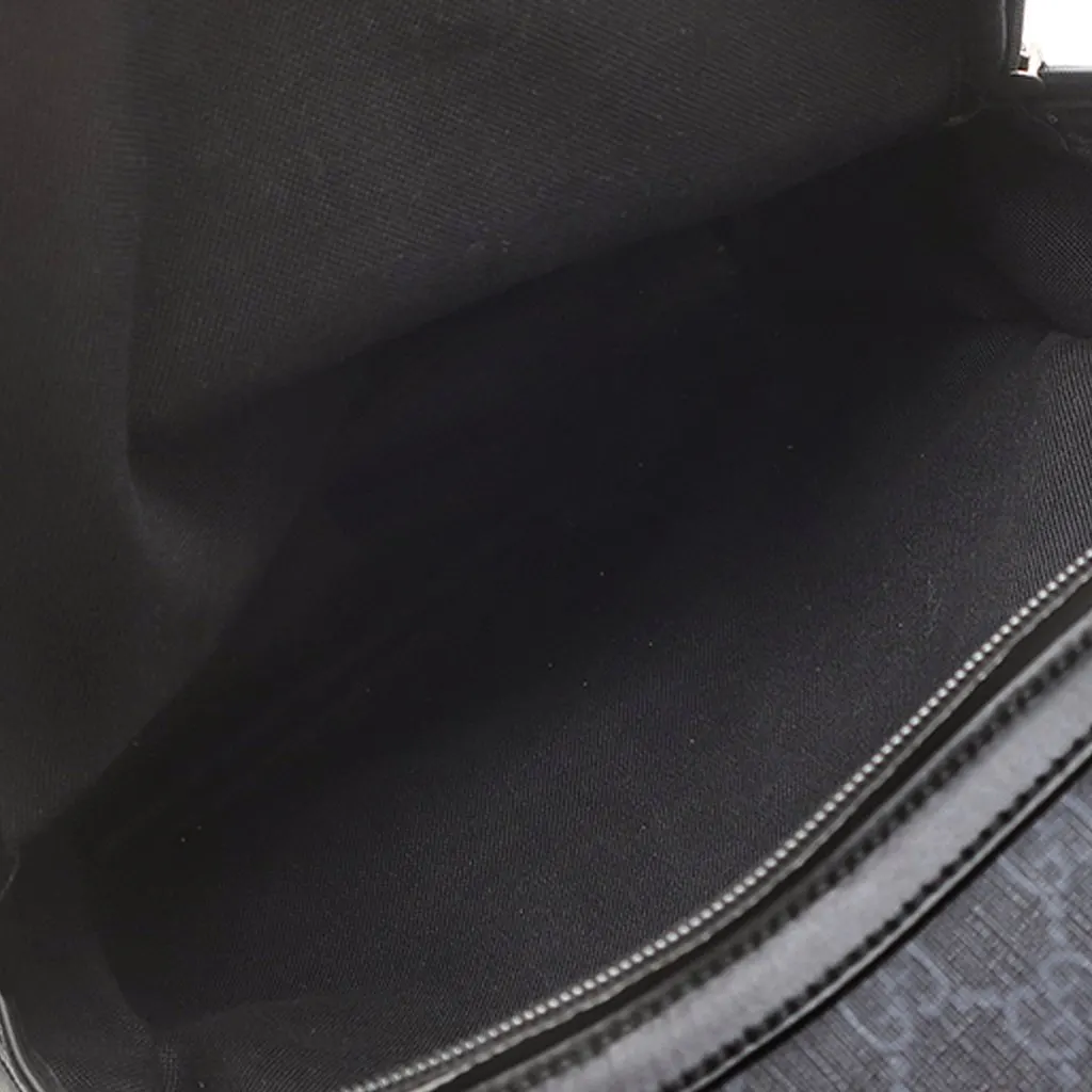 Gucci GG Supreme Web Backpack Black Canvas Very good - Box View