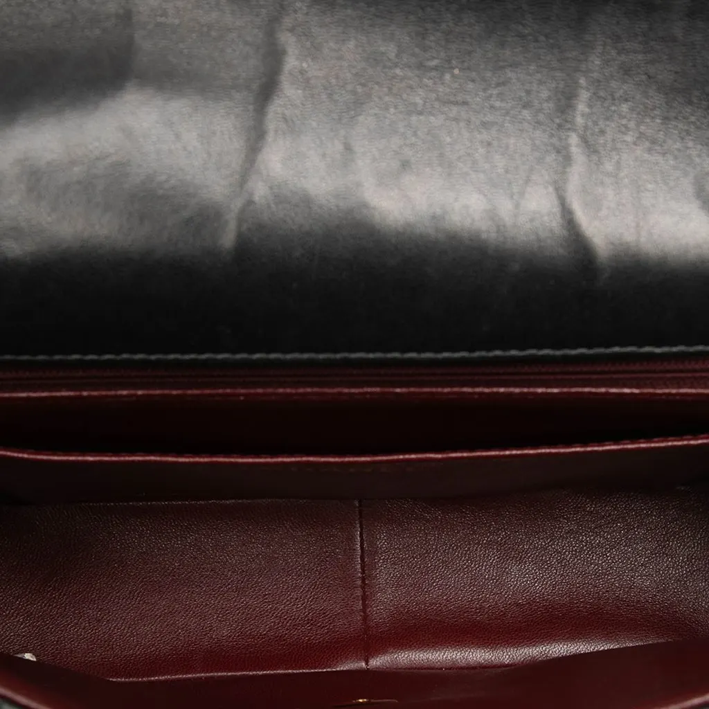 Chanel Medium Vertical Quilted Lambskin Mademoiselle Crossbody Black Leather Very good - Model View