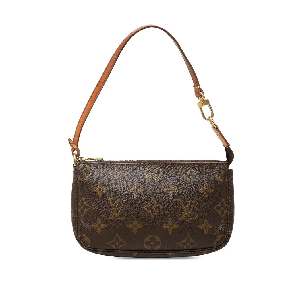 Louis Vuitton Monogram Mini Pochette Accessoires Brown Very good - Front View
