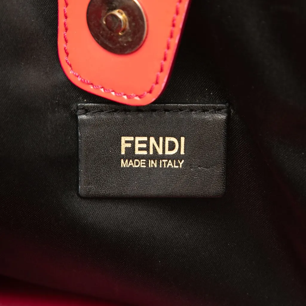 Fendi Zucchino Canvas Shoulder Bag Black Very good - Box View