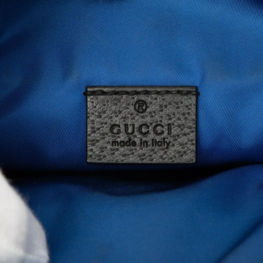 Gucci Off The Grid GG Econyl Messenger Bag Blue Polyamide Very good - Box View