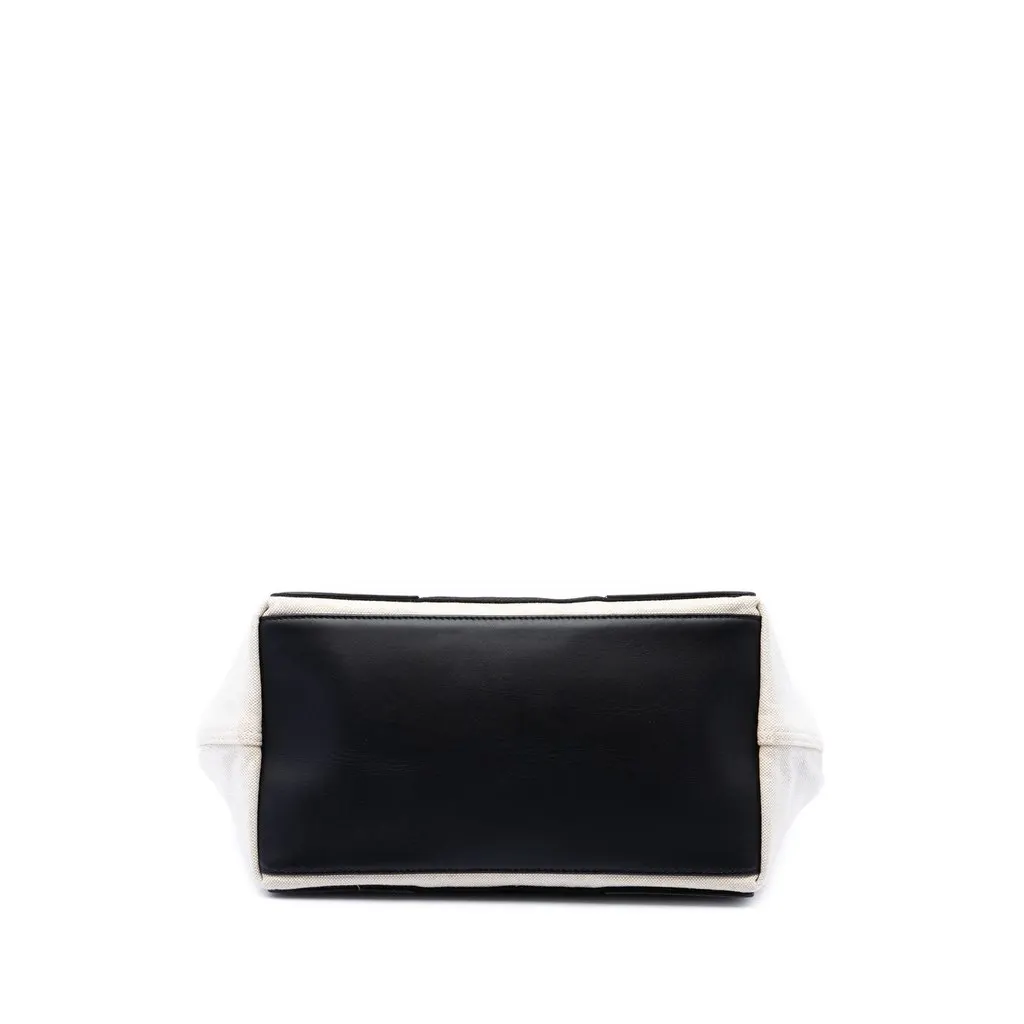 Balenciaga Canvas Navy Cabas Tote S White Canvas Very good - Inside View