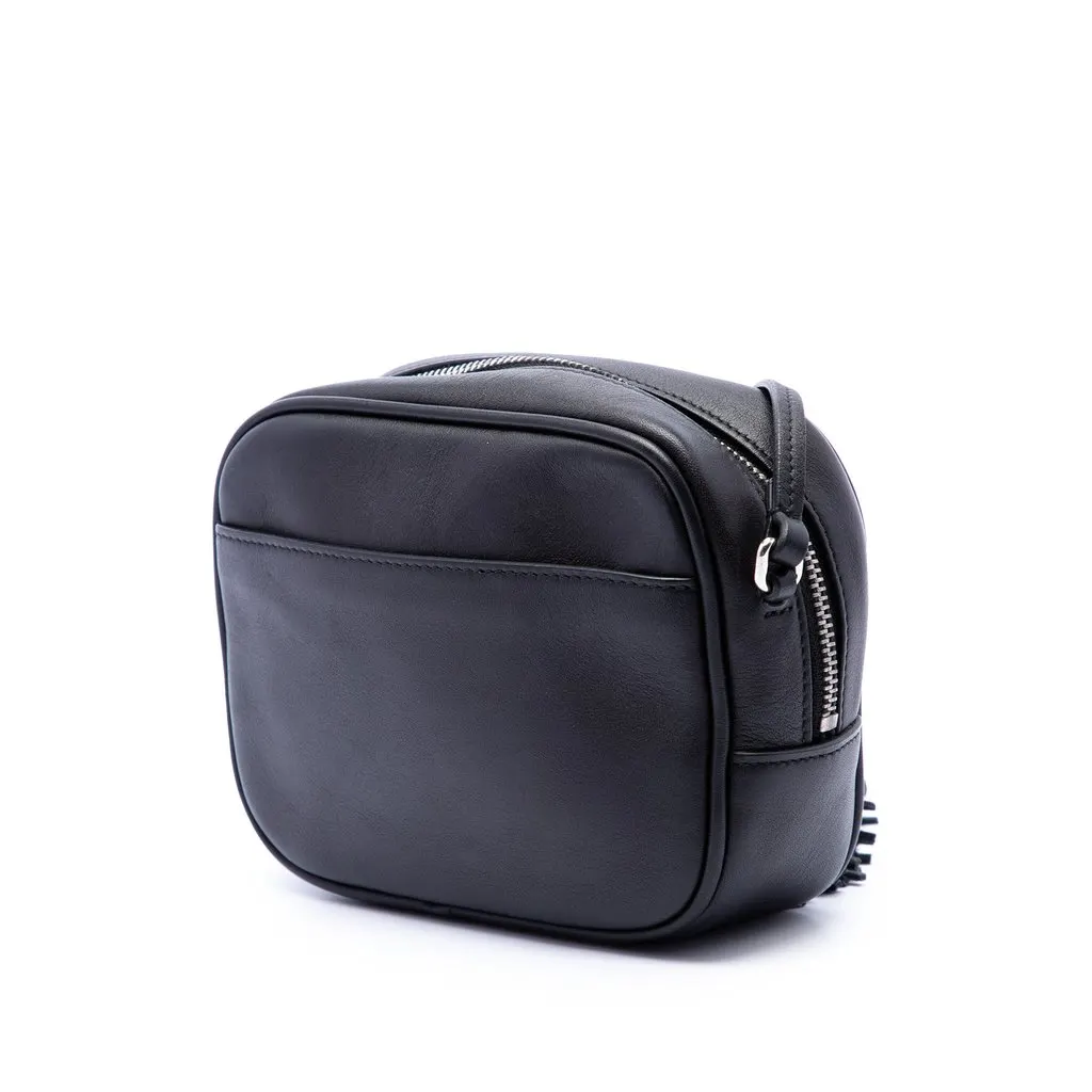Saint Laurent Calfskin Monogram Blogger Bag Black Leather Very good - Back View