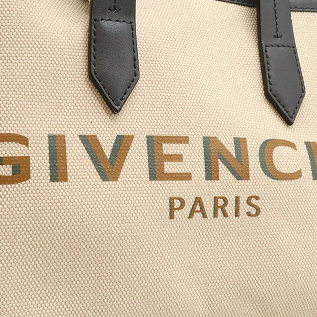 Givenchy Mini Canvas Bond Satchel Beige Very good - Model View