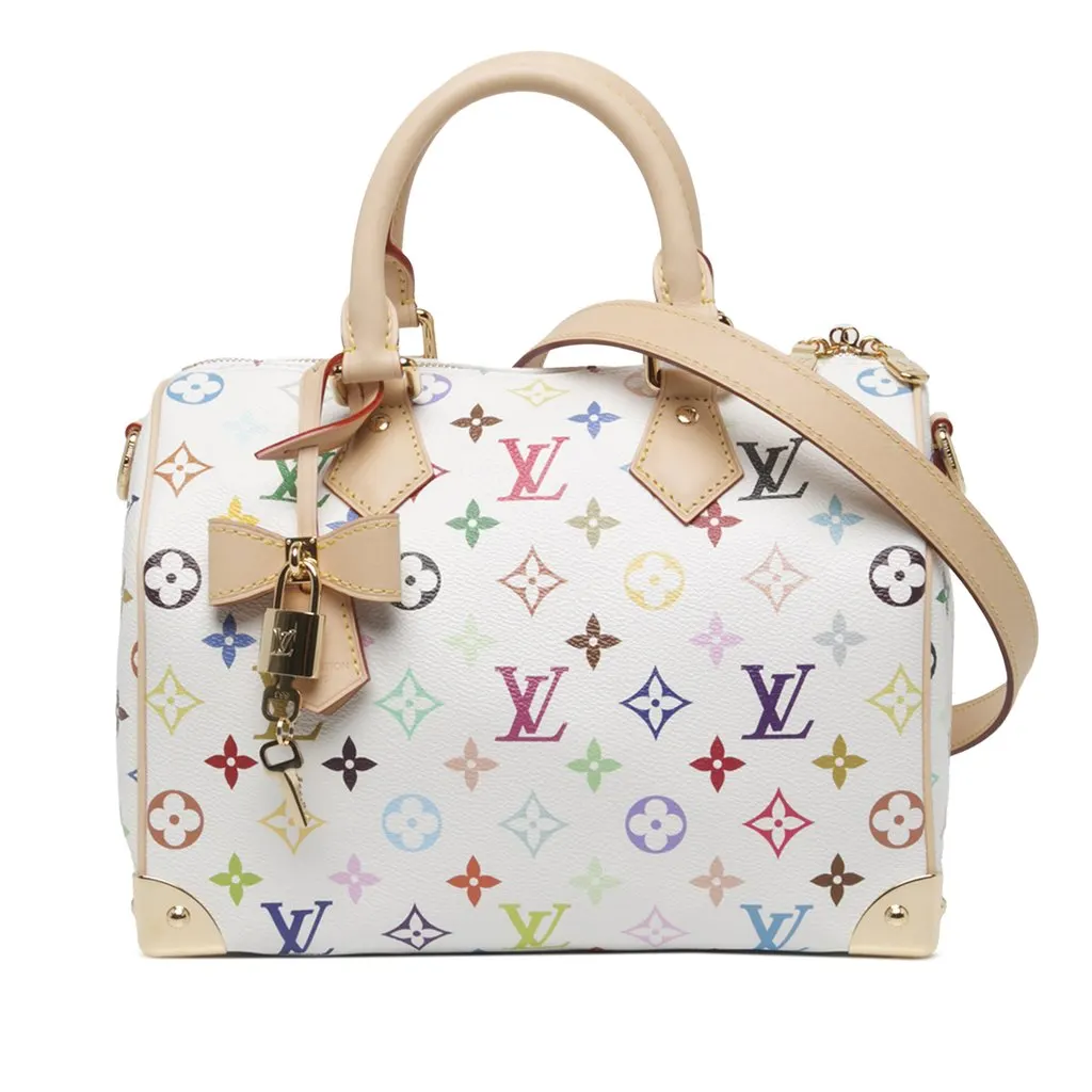Louis Vuitton Takashi Murakami Monogram Multicolore Speedy Bandouliere 25