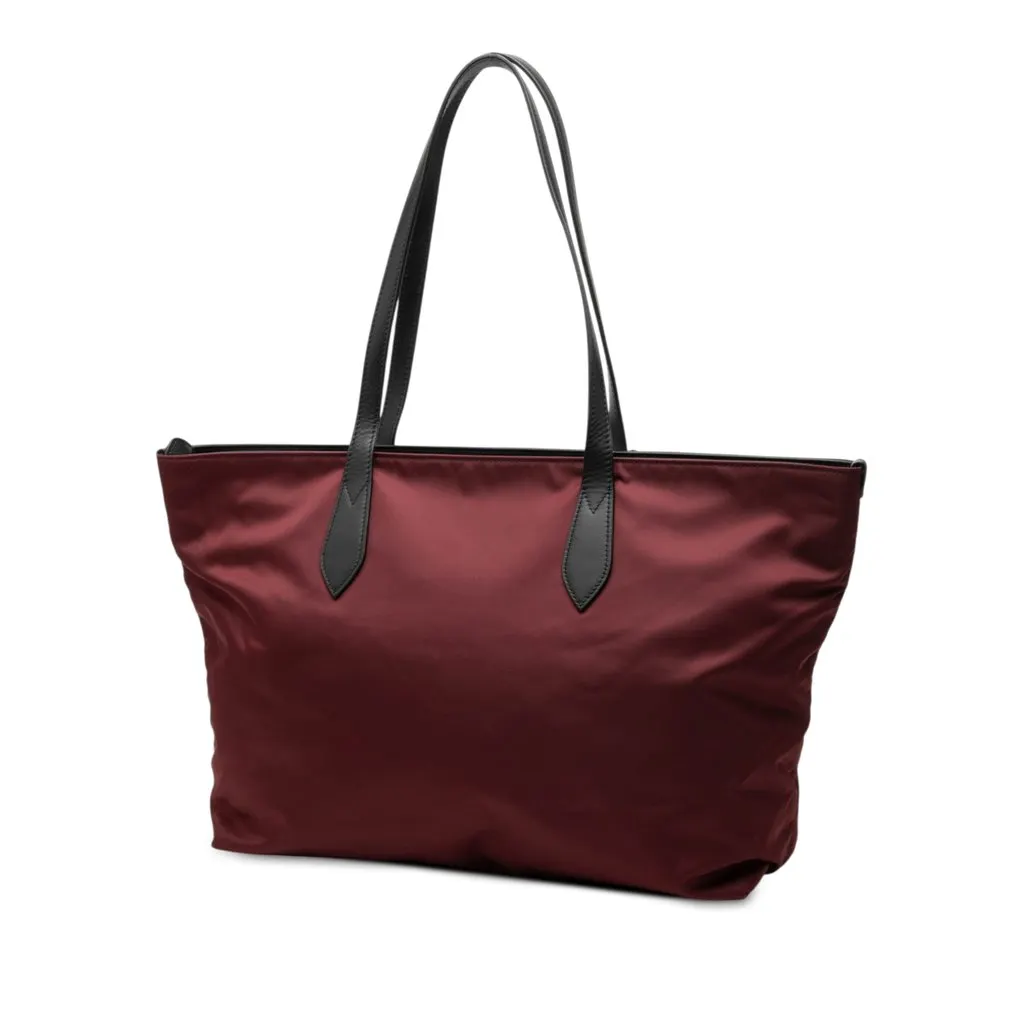 Burberry Medium Econyl Nylon Logo Ardwell Tote Red Very good - Back View