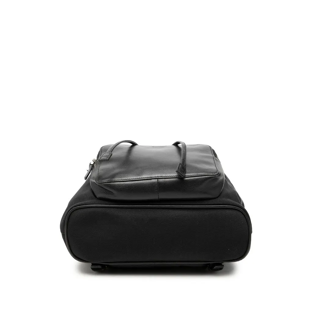 Gucci Canvas and Calfskin Jackie Drawstring Backpack Black Very good - Inside View