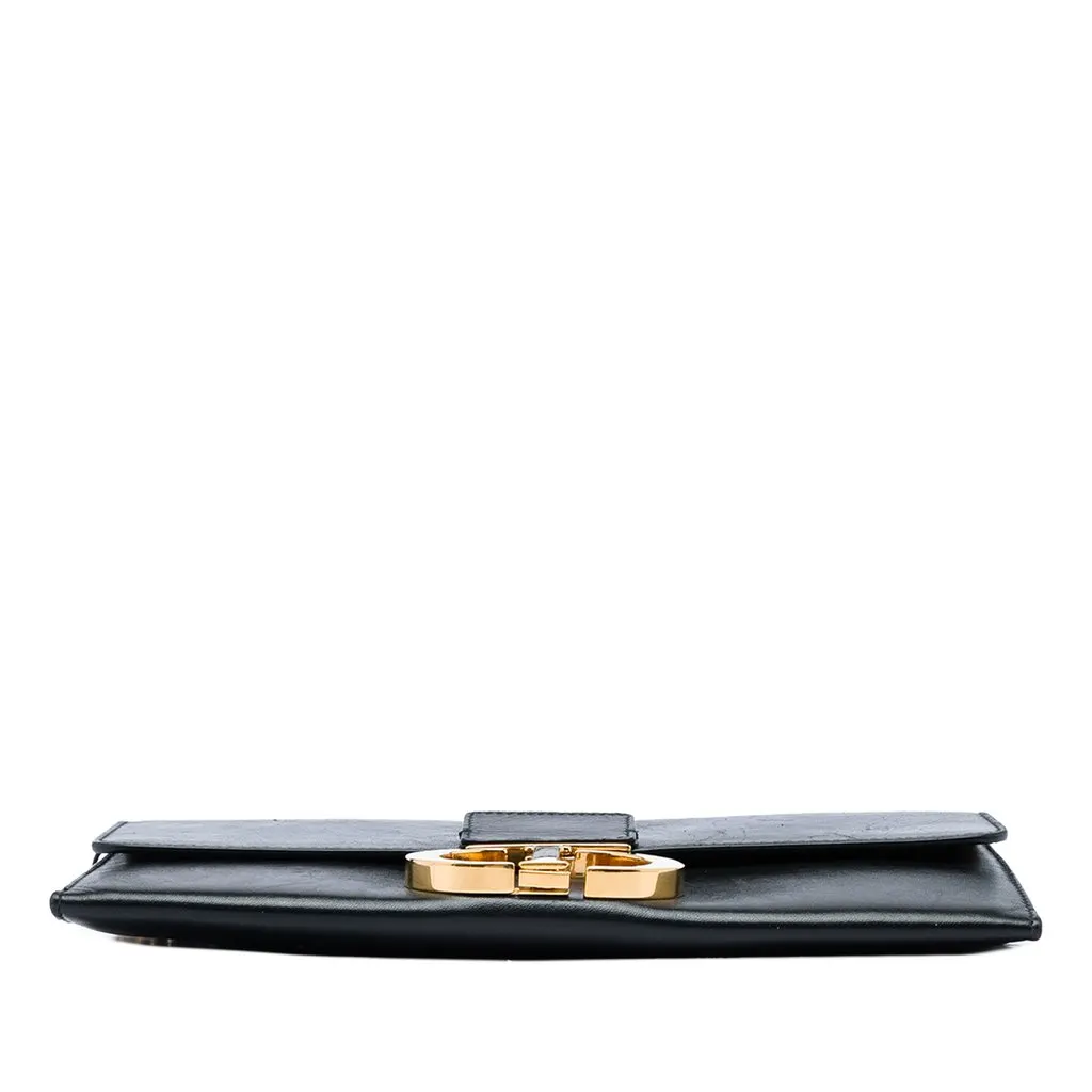 Dior Leather Montaigne 30 Clutch with Chain Black Leather Very good - Inside View