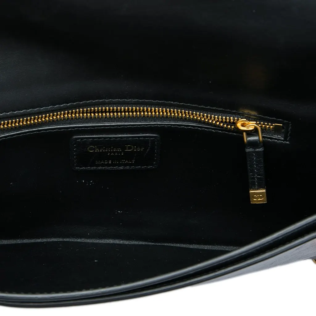 Dior Leather Montaigne 30 Clutch with Chain Black Leather Very good - Model View