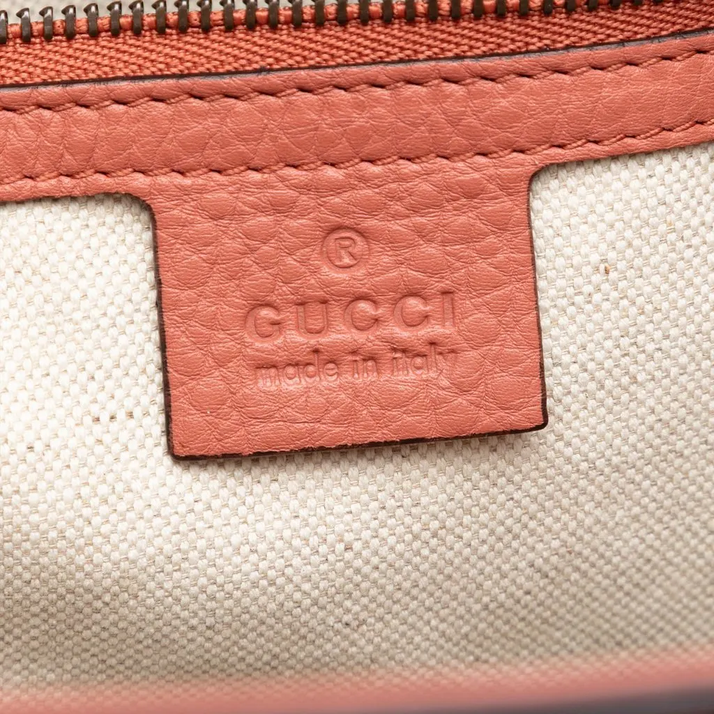 Gucci Tall Calfskin Bamboo Shopper Tote Pink Leather Very good - Box View